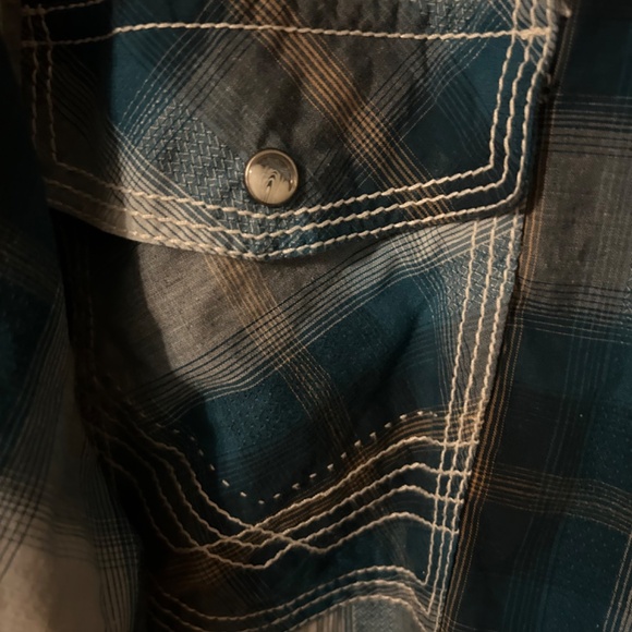 BKE Western Shirt 3XL Athletic Fit with Pearl snaps - gorgeous - Picture 3 of 4